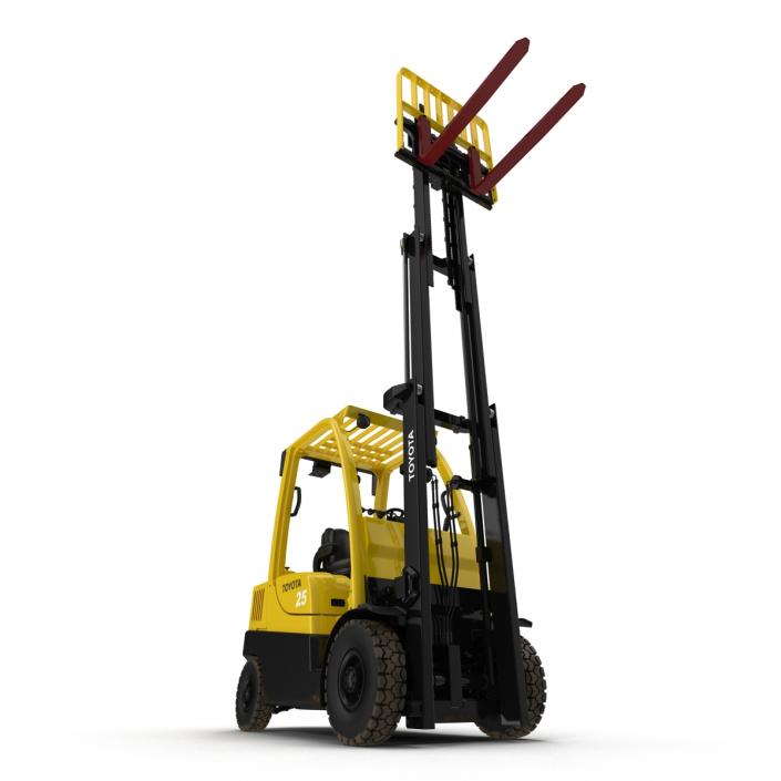 Forklift Toyota Rigged 3D