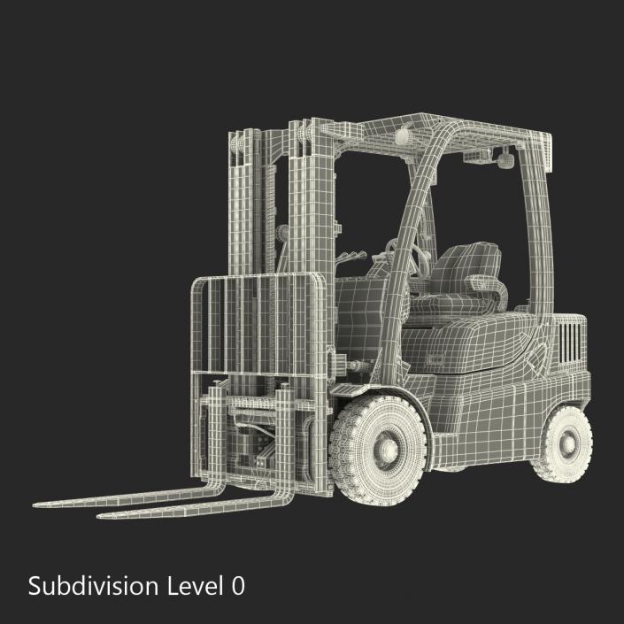 Forklift Toyota Rigged 3D