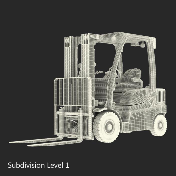 Forklift Toyota Rigged 3D