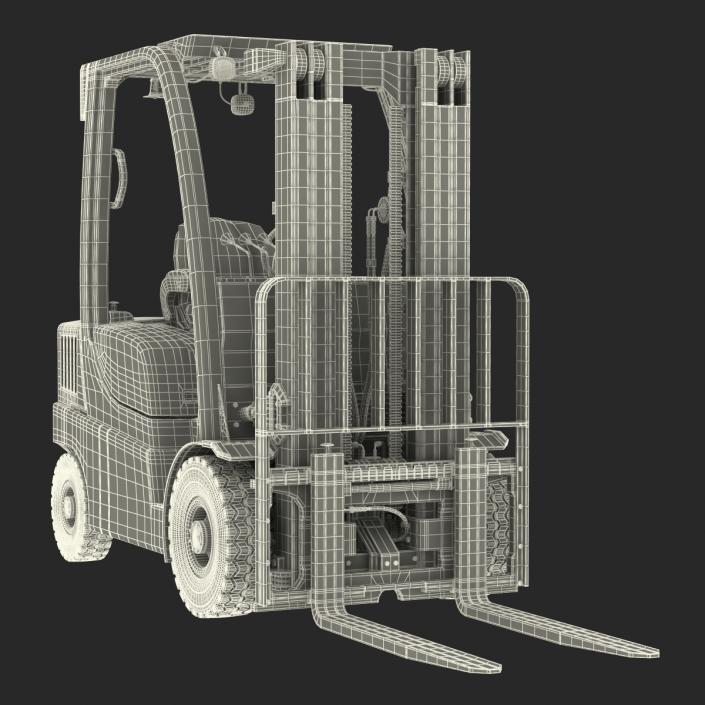 Forklift Toyota Rigged 3D