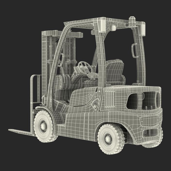 Forklift Toyota Rigged 3D