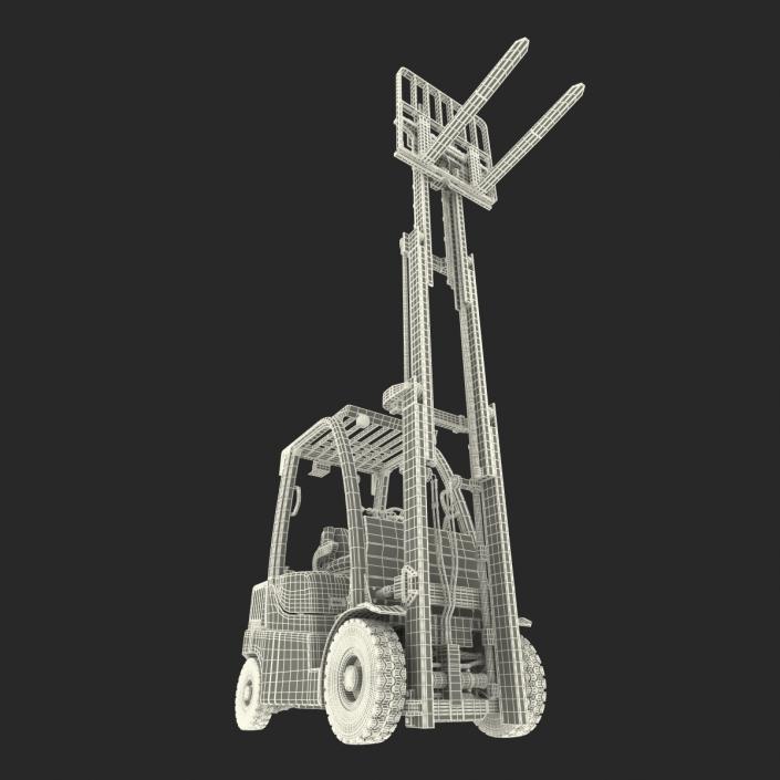 Forklift Toyota Rigged 3D