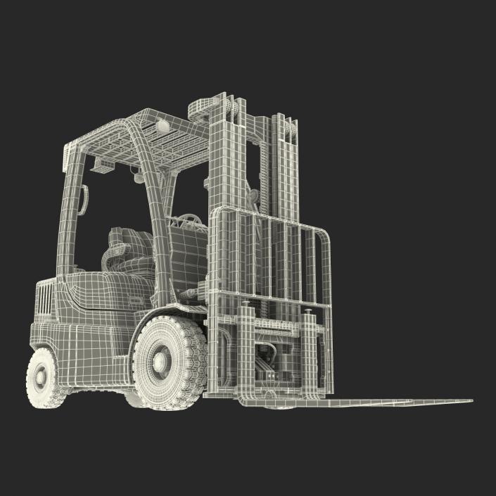 Forklift Toyota Rigged 3D