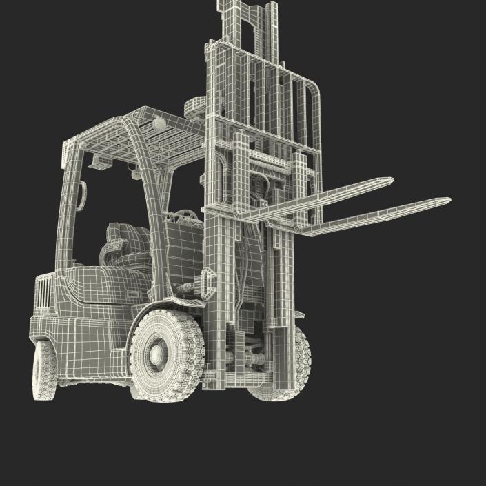 Forklift Toyota Rigged 3D