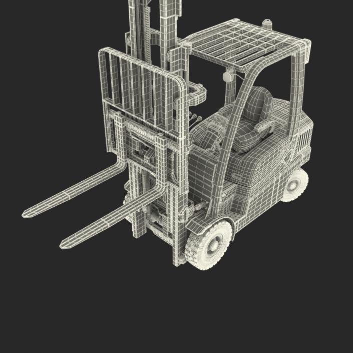 Forklift Toyota Rigged 3D