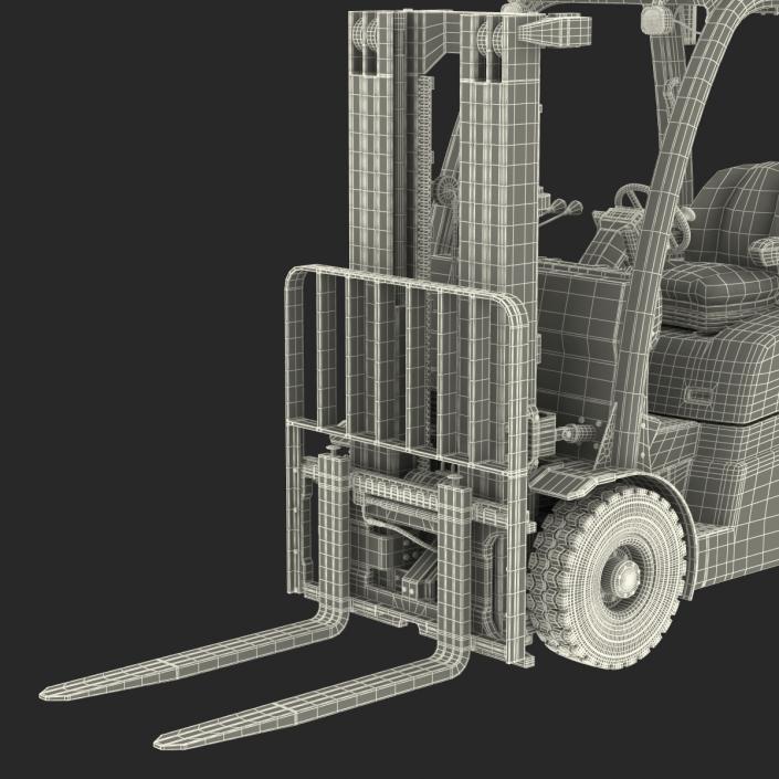 Forklift Toyota Rigged 3D