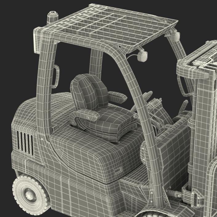 Forklift Toyota Rigged 3D