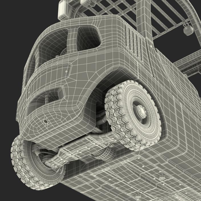 Forklift Toyota Rigged 3D