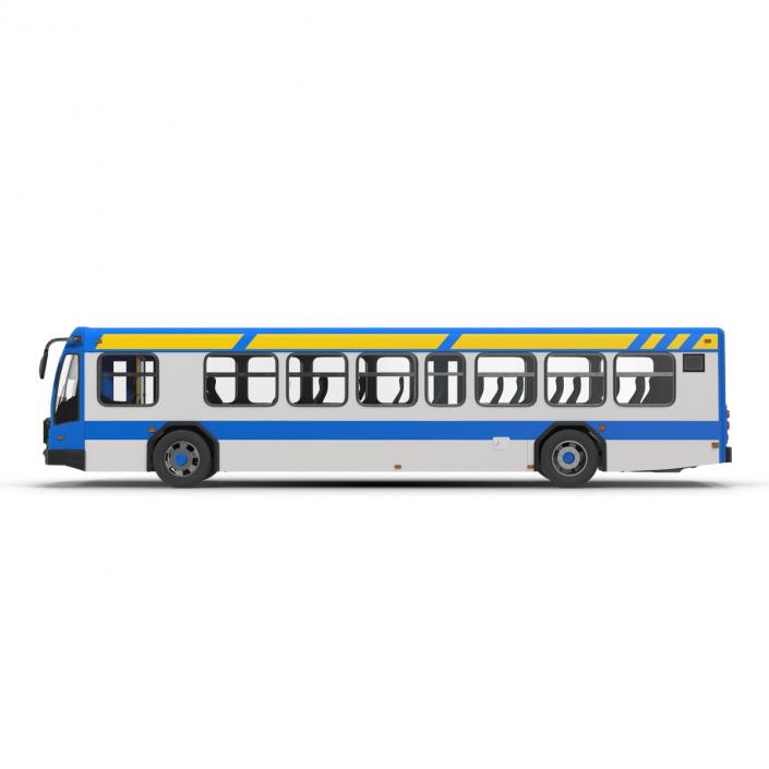 Bus Metro Transit Rigged 3D model