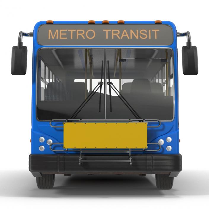 Bus Metro Transit Rigged 3D model