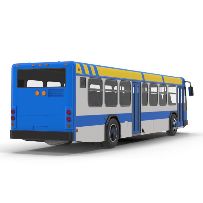 Bus Metro Transit Rigged 3D model