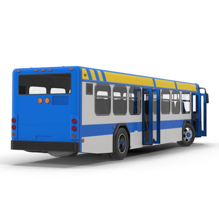 Bus Metro Transit Rigged 3D model