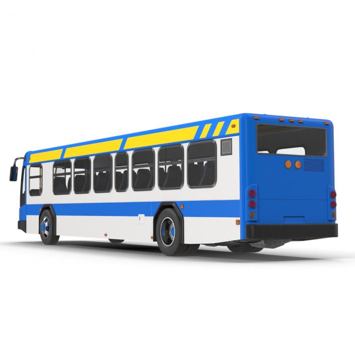 Bus Metro Transit Rigged 3D model