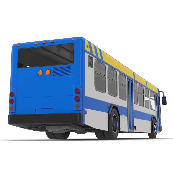 Bus Metro Transit Rigged 3D model