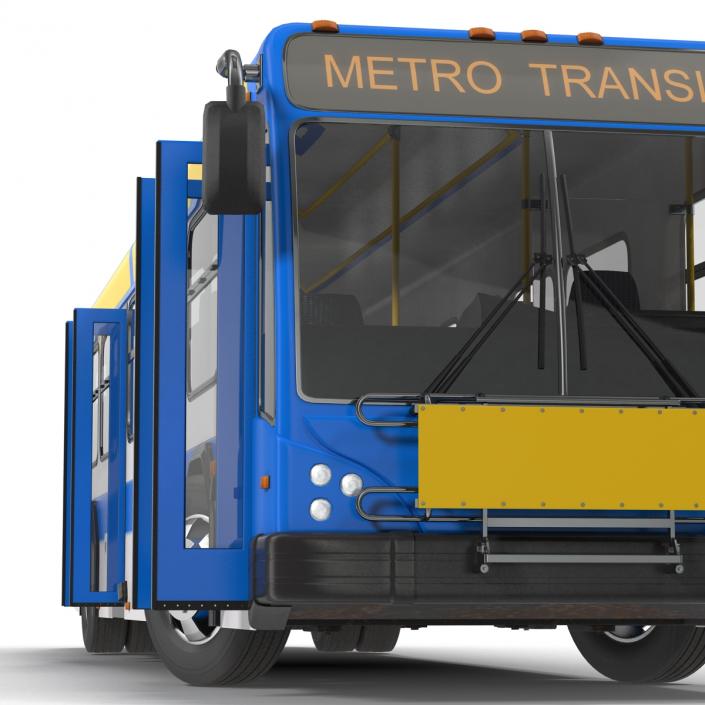 Bus Metro Transit Rigged 3D model