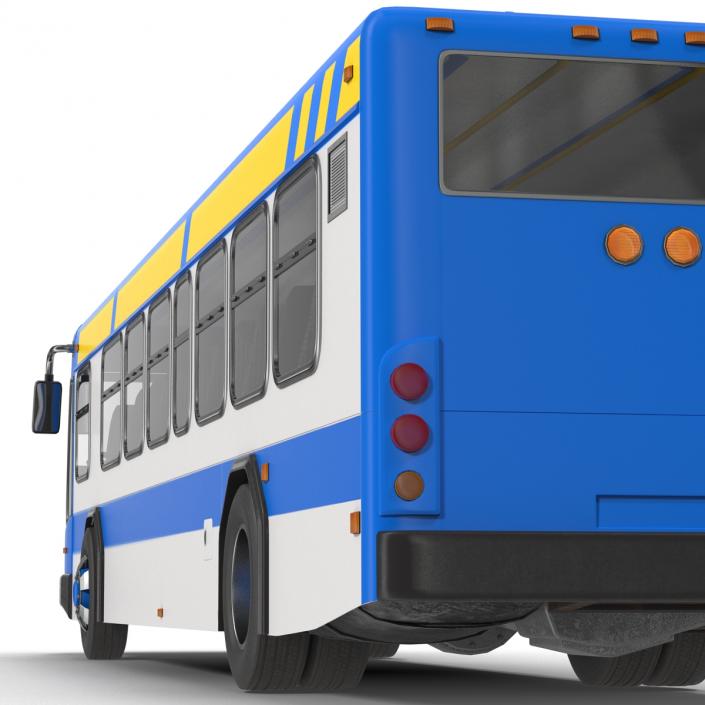 Bus Metro Transit Rigged 3D model