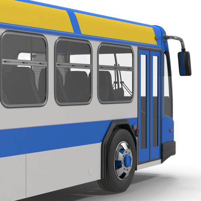 Bus Metro Transit Rigged 3D model