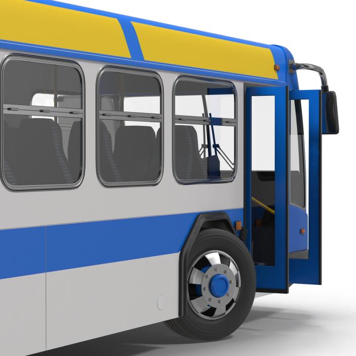 Bus Metro Transit Rigged 3D model