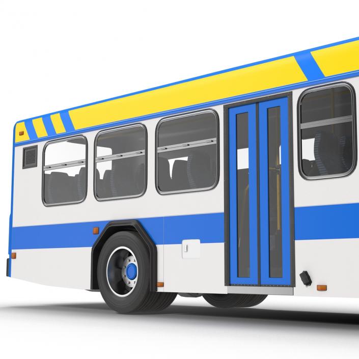 Bus Metro Transit Rigged 3D model