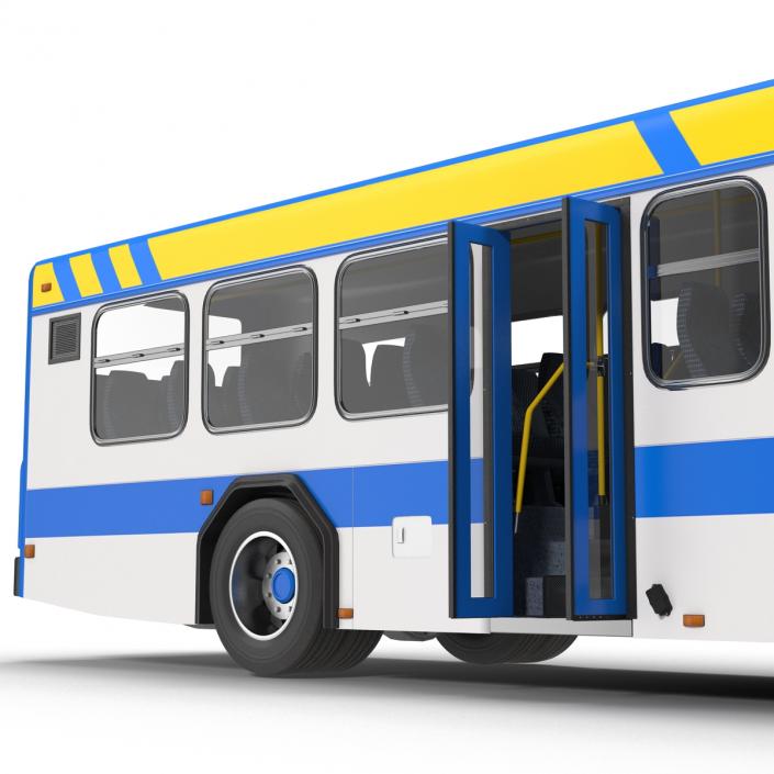 Bus Metro Transit Rigged 3D model