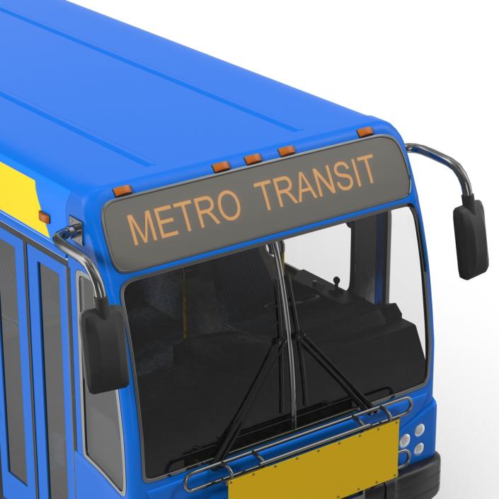 Bus Metro Transit Rigged 3D model