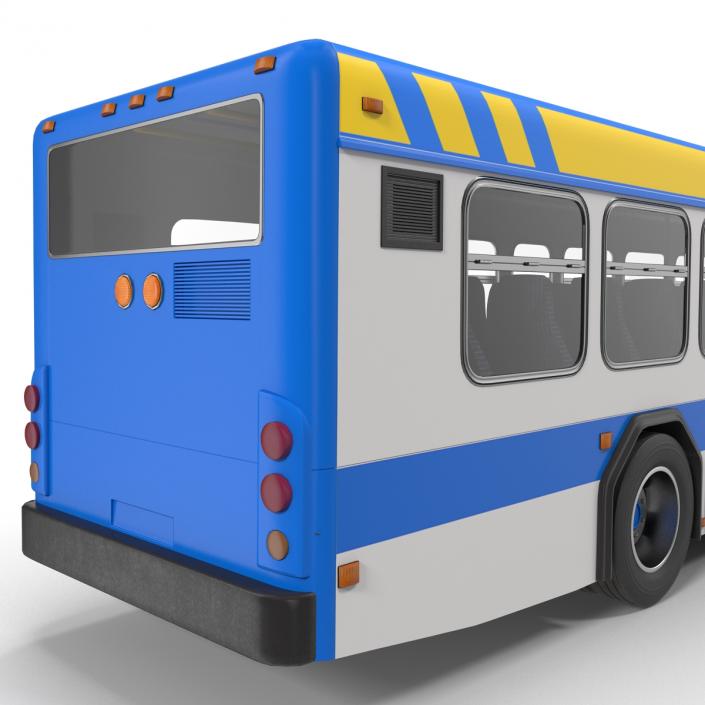 Bus Metro Transit Rigged 3D model