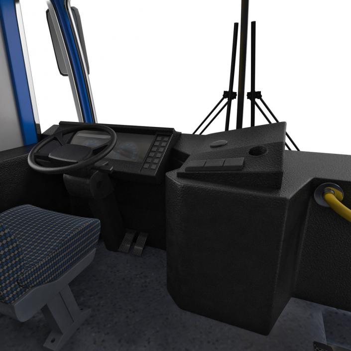 Bus Metro Transit Rigged 3D model