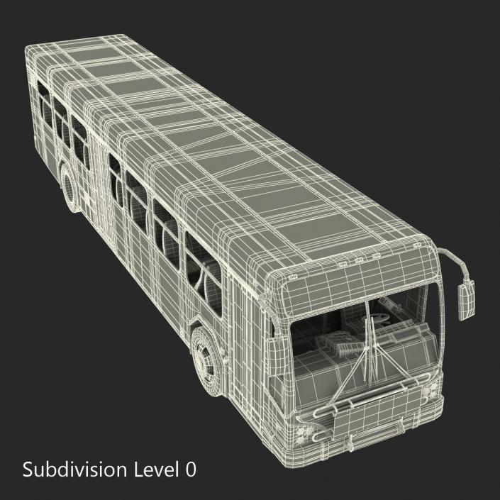 Bus Metro Transit Rigged 3D model