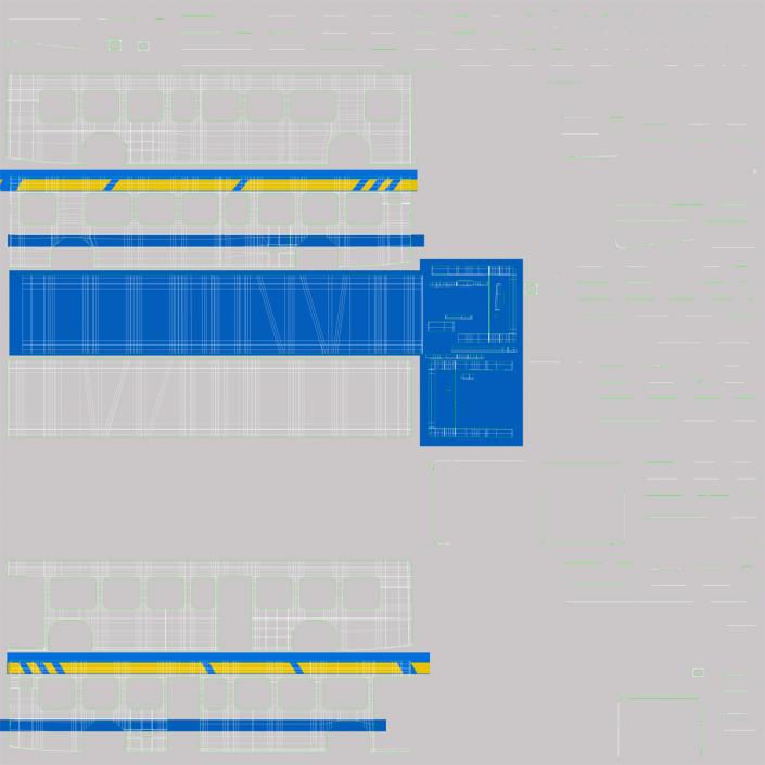 Bus Metro Transit Rigged 3D model