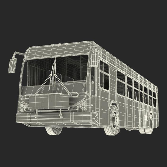 Bus Metro Transit Rigged 3D model