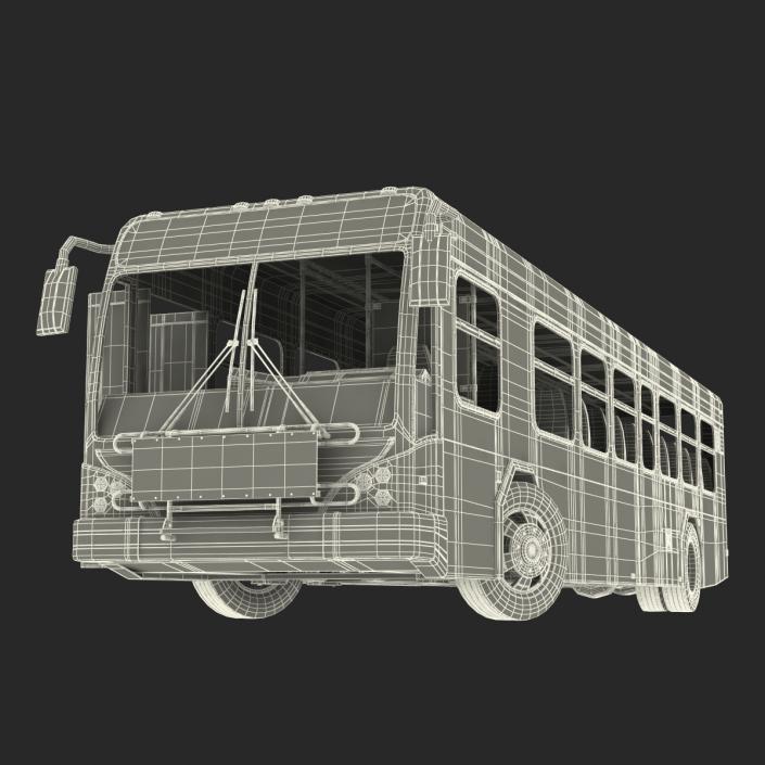 Bus Metro Transit Rigged 3D model