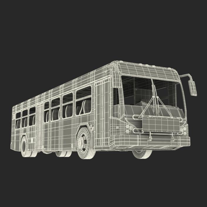 Bus Metro Transit Rigged 3D model