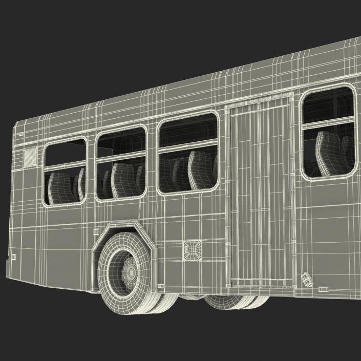 Bus Metro Transit Rigged 3D model