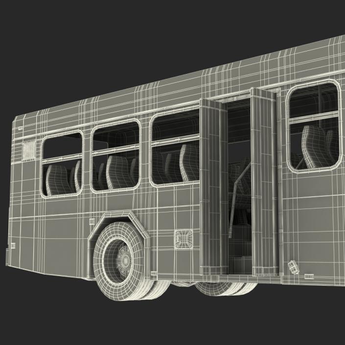 Bus Metro Transit Rigged 3D model