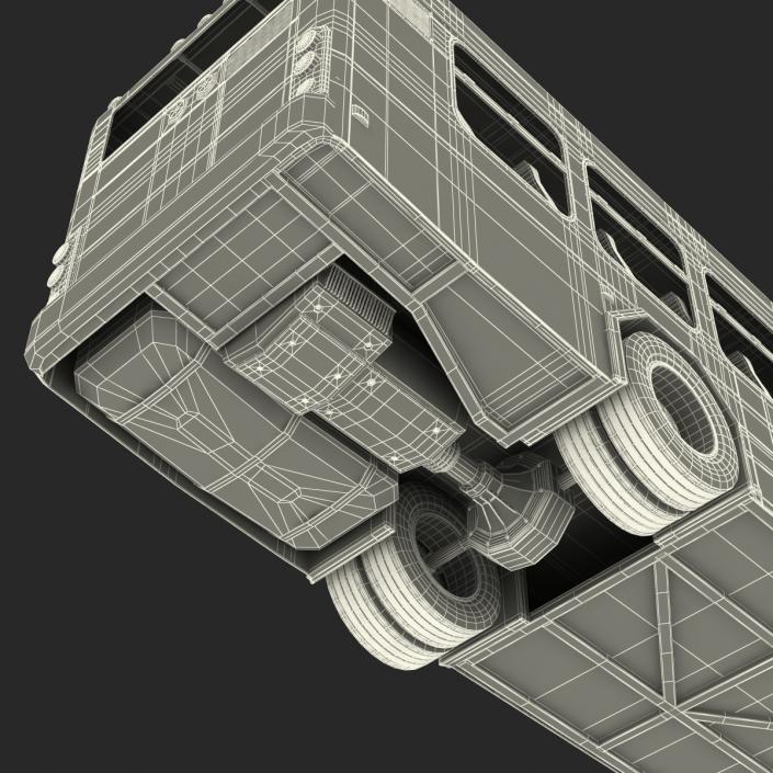 Bus Metro Transit Rigged 3D model