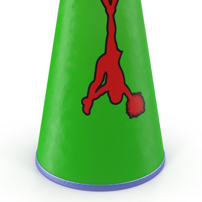 Cheerleader Megaphone Green 3D