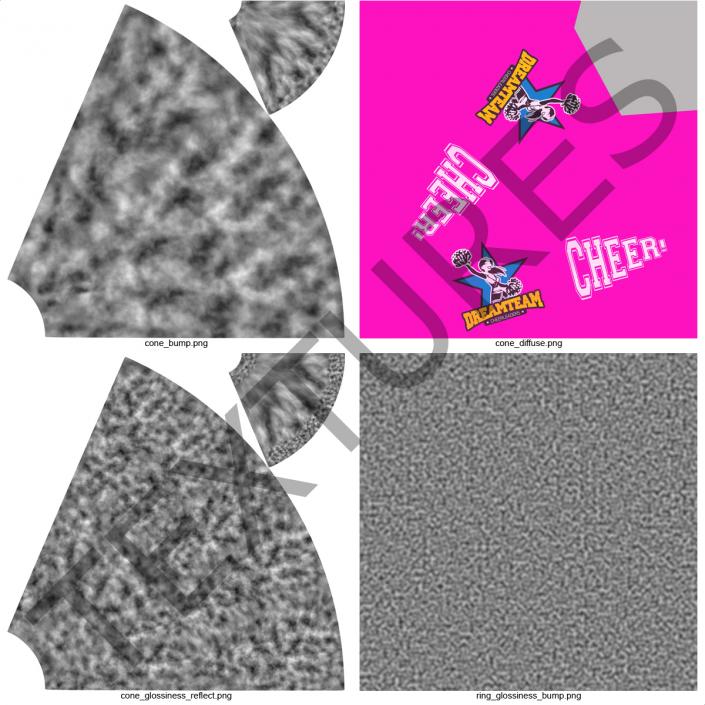 3D Cheerleader Megaphone Pink