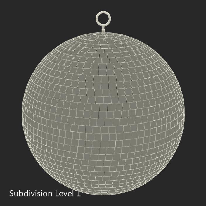 3D Disco Ball Rainbow model