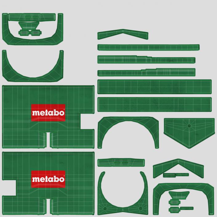 3D Electric Demolition Jack Hammer Metabo model