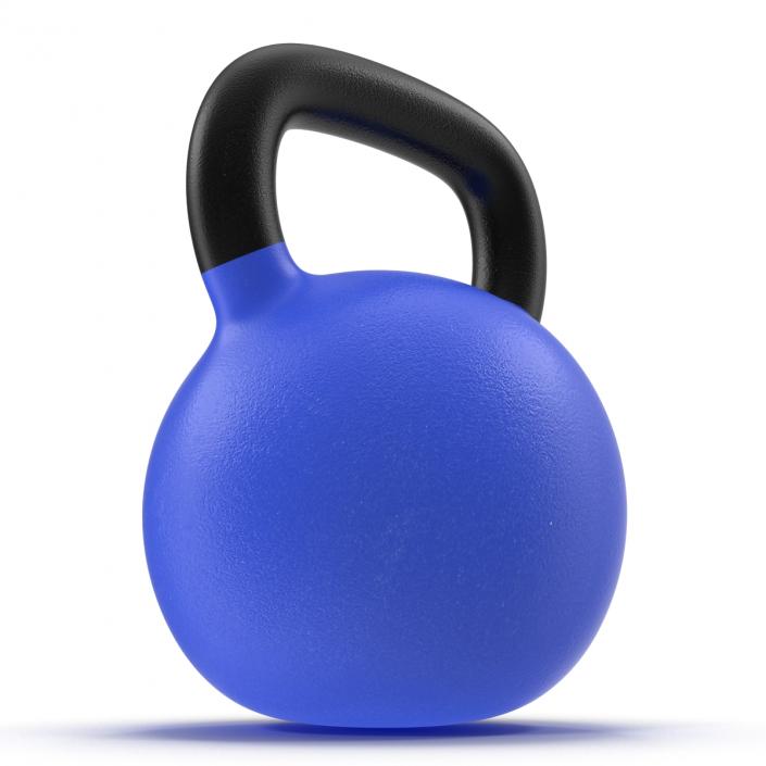 Kettlebell 2 Blue 3D