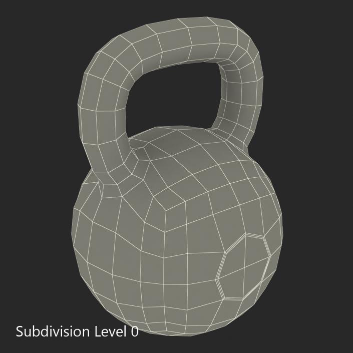 Kettlebell 2 Blue 3D