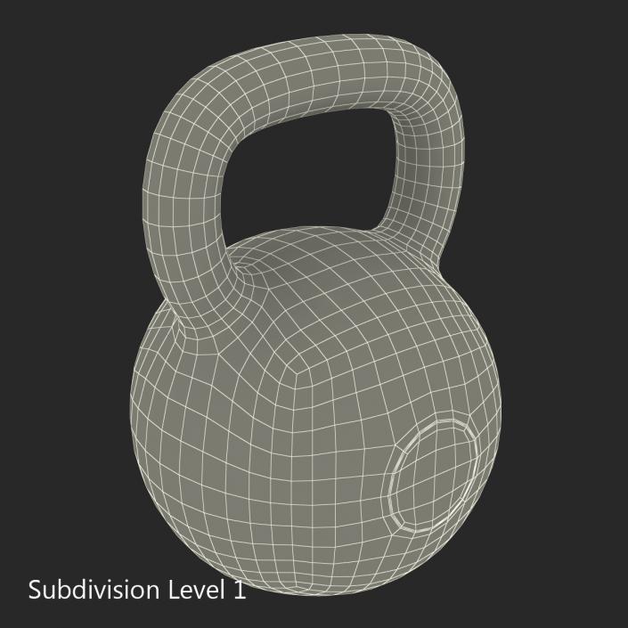 Kettlebell 2 Blue 3D