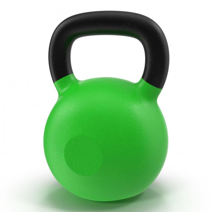 3D Kettlebell 2 Green model