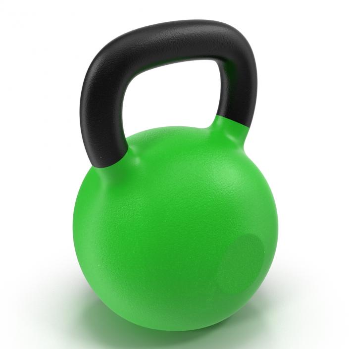 3D Kettlebell 2 Green model