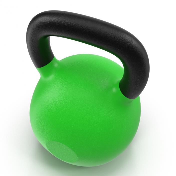 3D Kettlebell 2 Green model