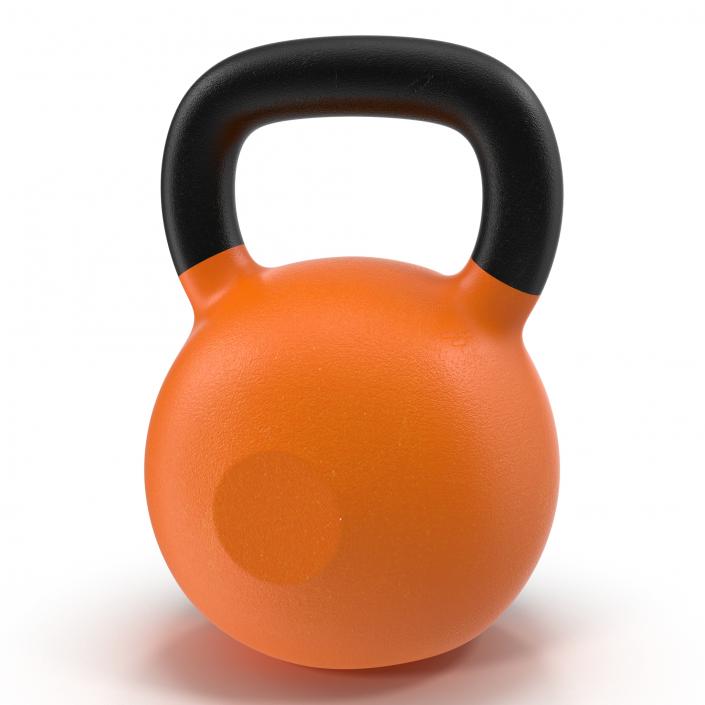 Kettlebell 2 Orange 3D model