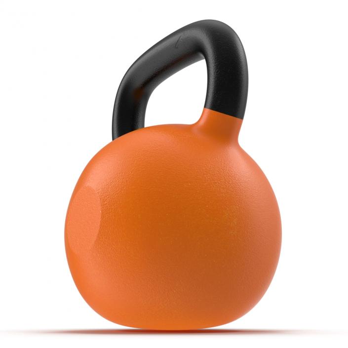 Kettlebell 2 Orange 3D model