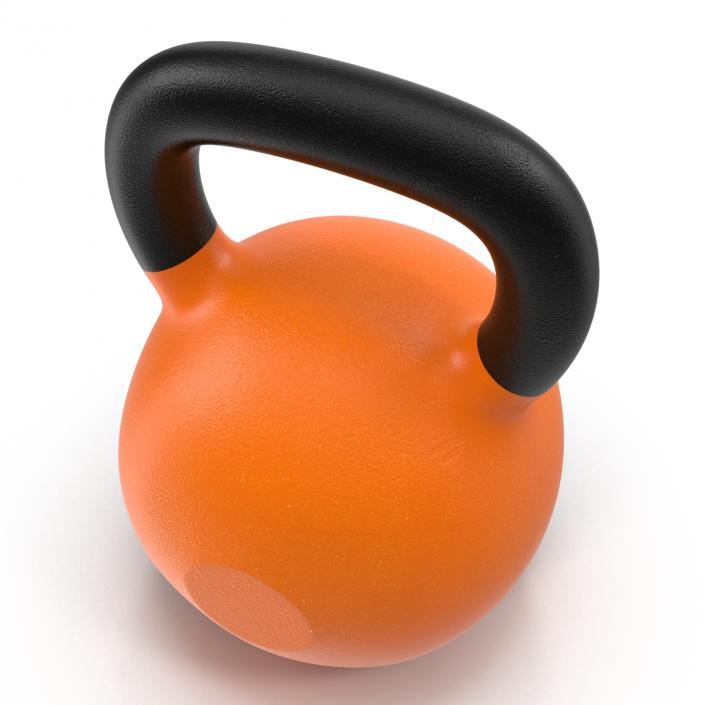 Kettlebell 2 Orange 3D model