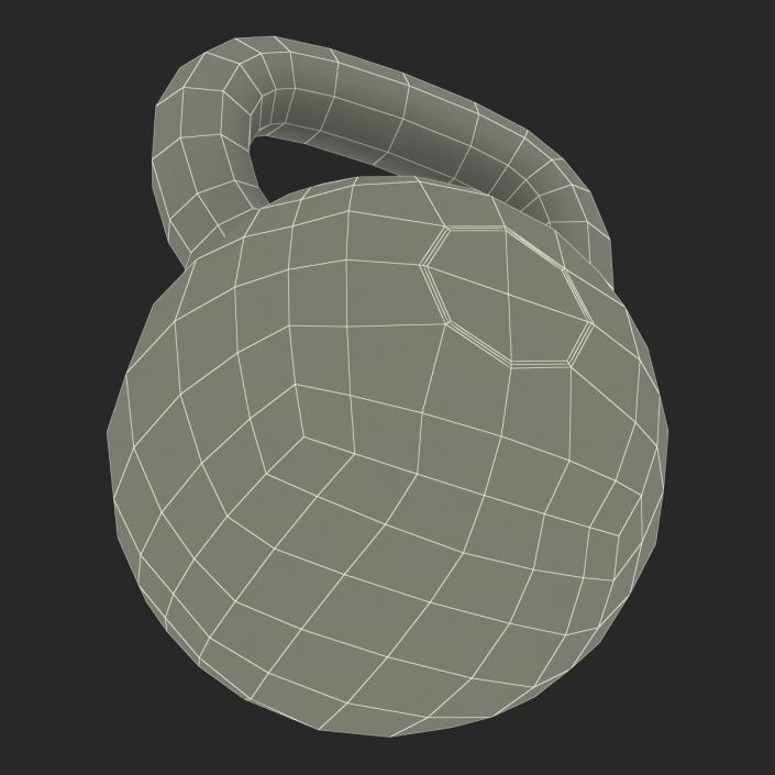 Kettlebell 2 Orange 3D model