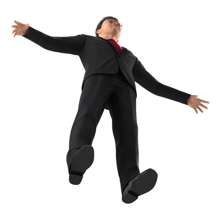 Asian Businessman Rigged 3D model